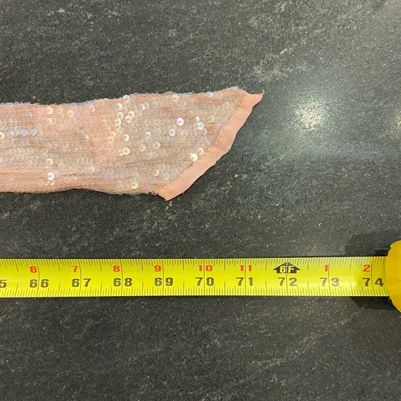 Lovely Blush Pink Sequined Talbots scarf - Picture 4 of 4